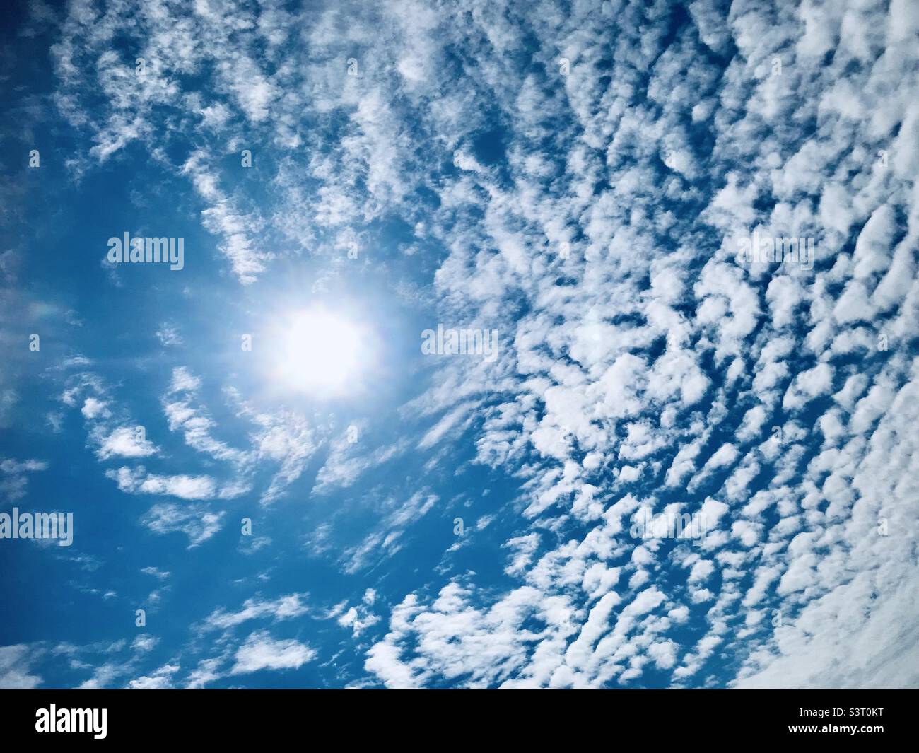 Mackerel Skies Stock Photo