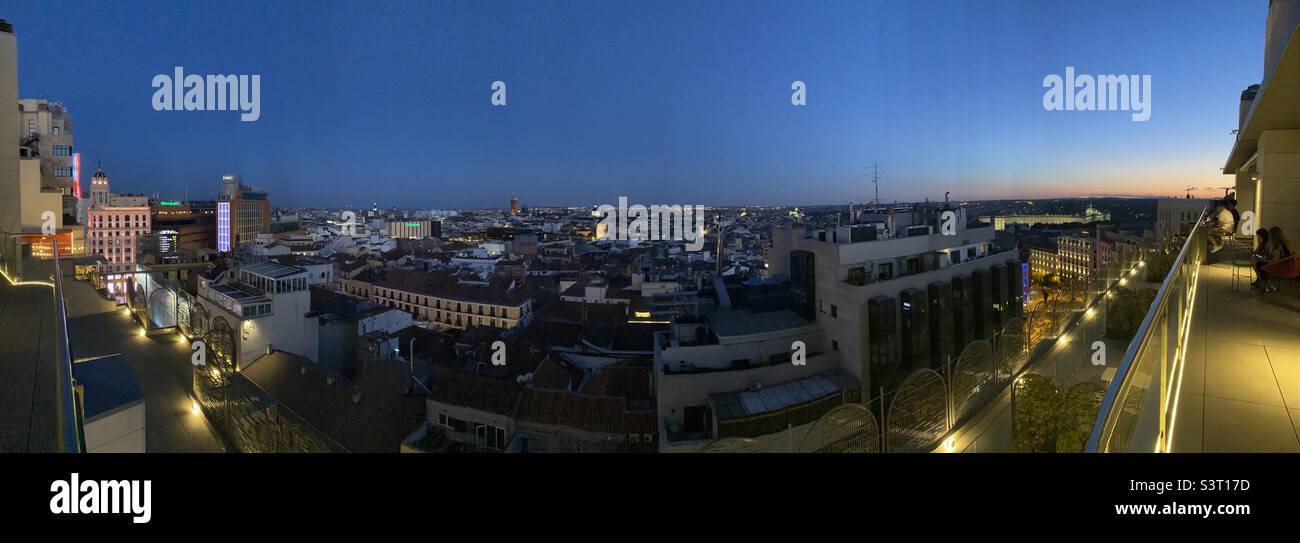 Madrid Skyline - Smartphone Captured Stock Image