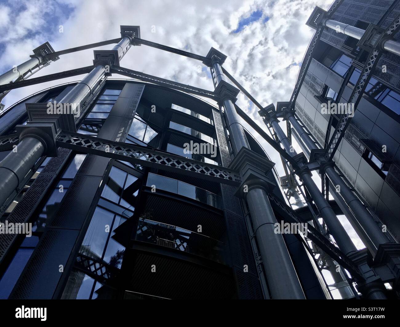 Gas Storage Flats - Smartphone Captured Stock Image