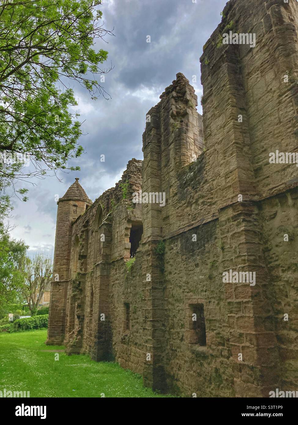 Spofforth Castle ruin North Yorkshire Stock Photo