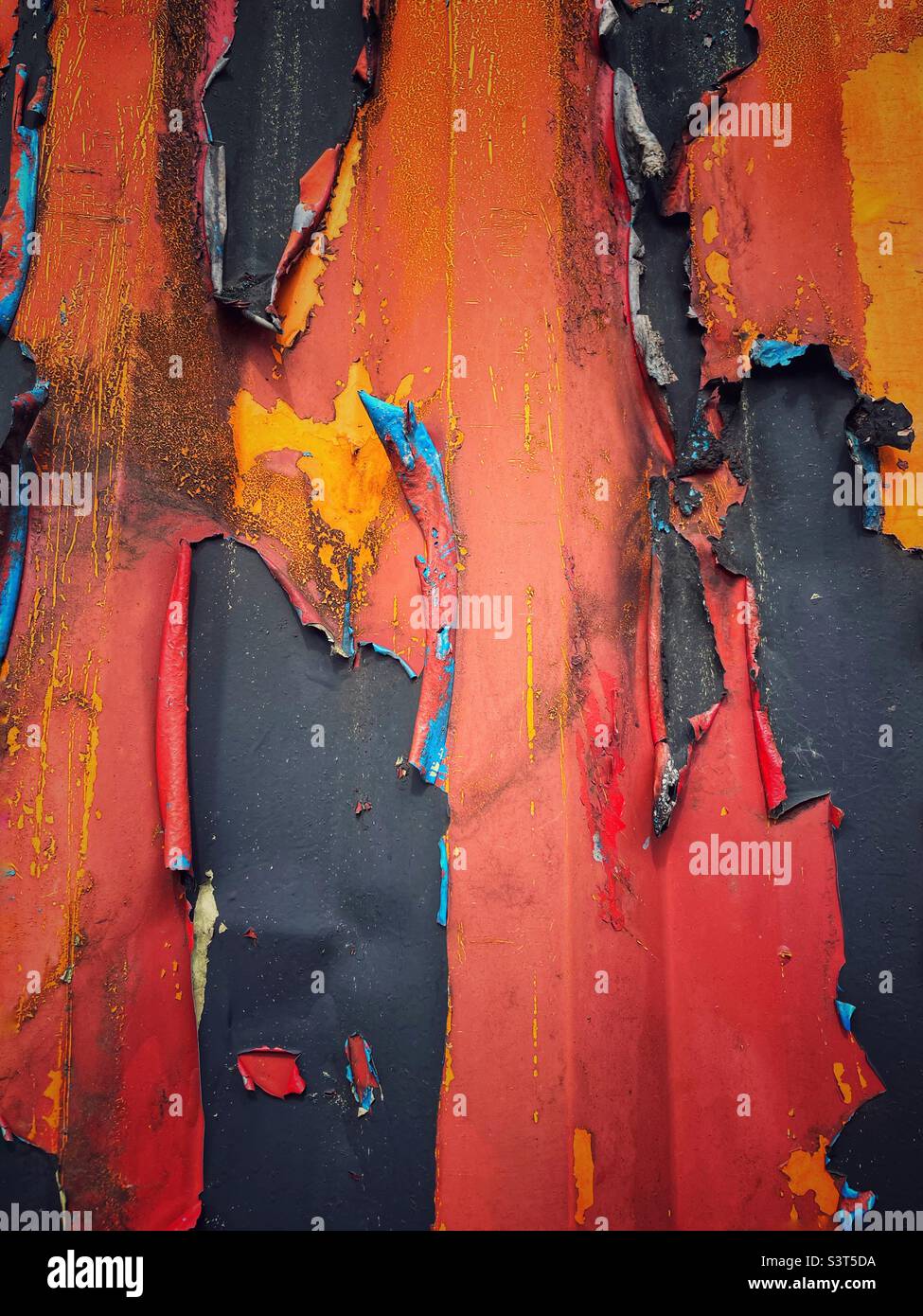 Flaking paint - Smartphone Captured Stock Image