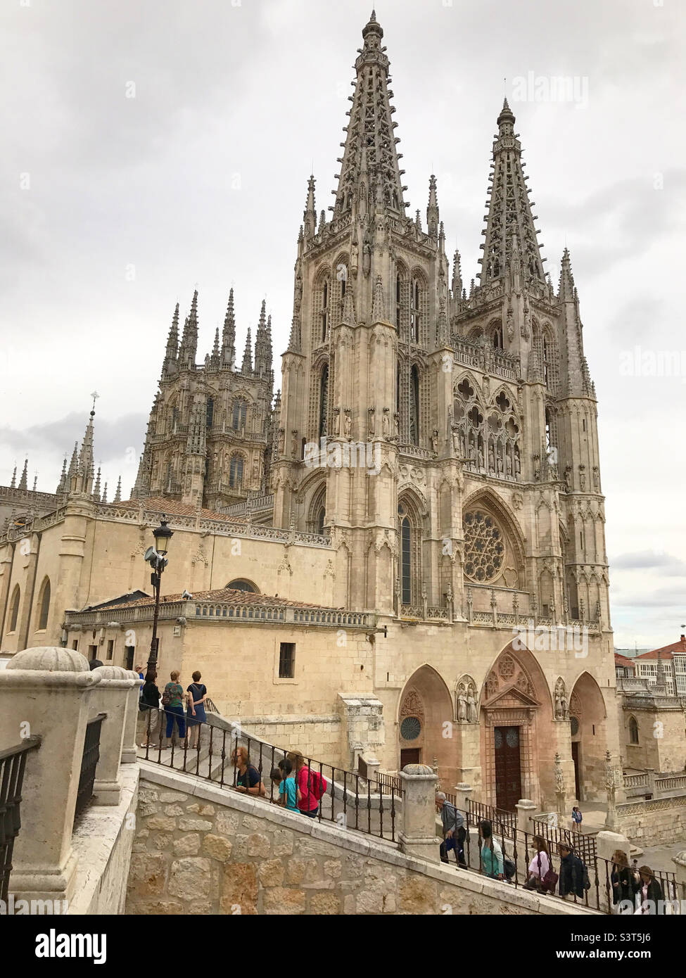 Facade of the catedral. Burgos, Spain. Stock Photo
