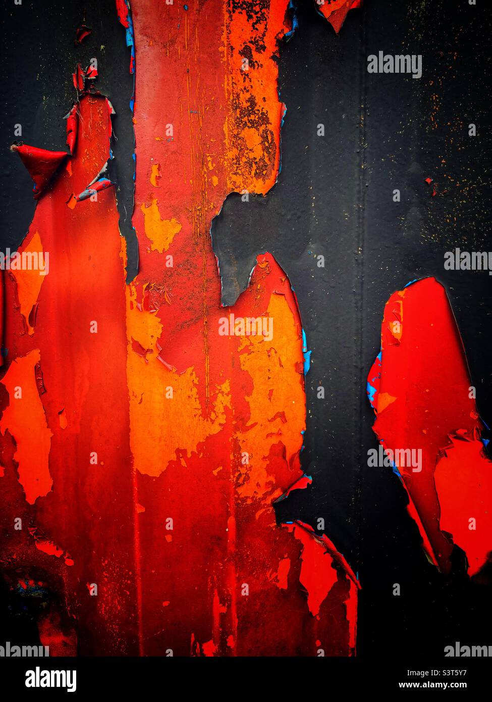 Flaking paint - Smartphone Captured Stock Image