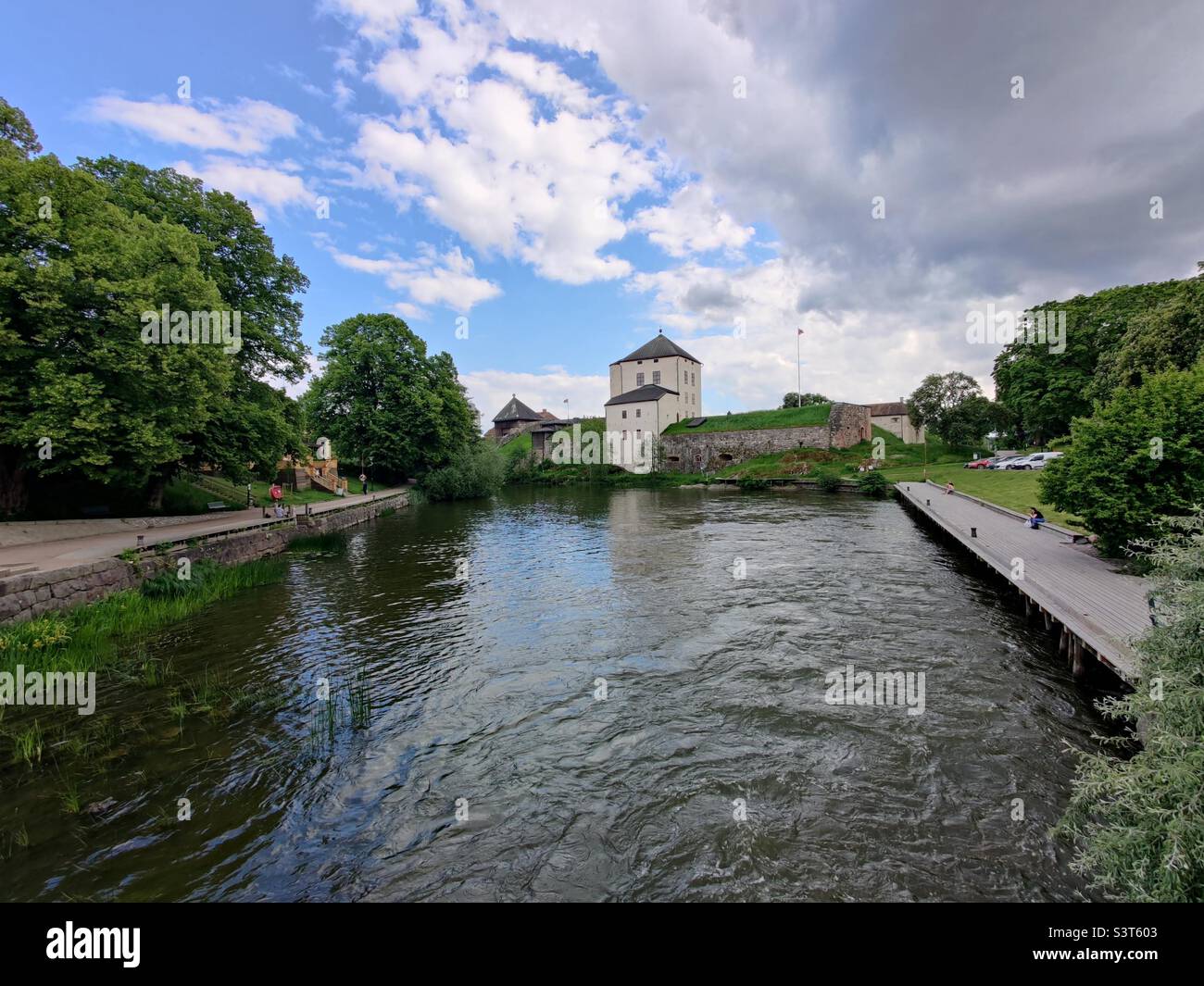 Nyköping Castle, King’s Tower is the most visible portion, Sweden Stock Photo