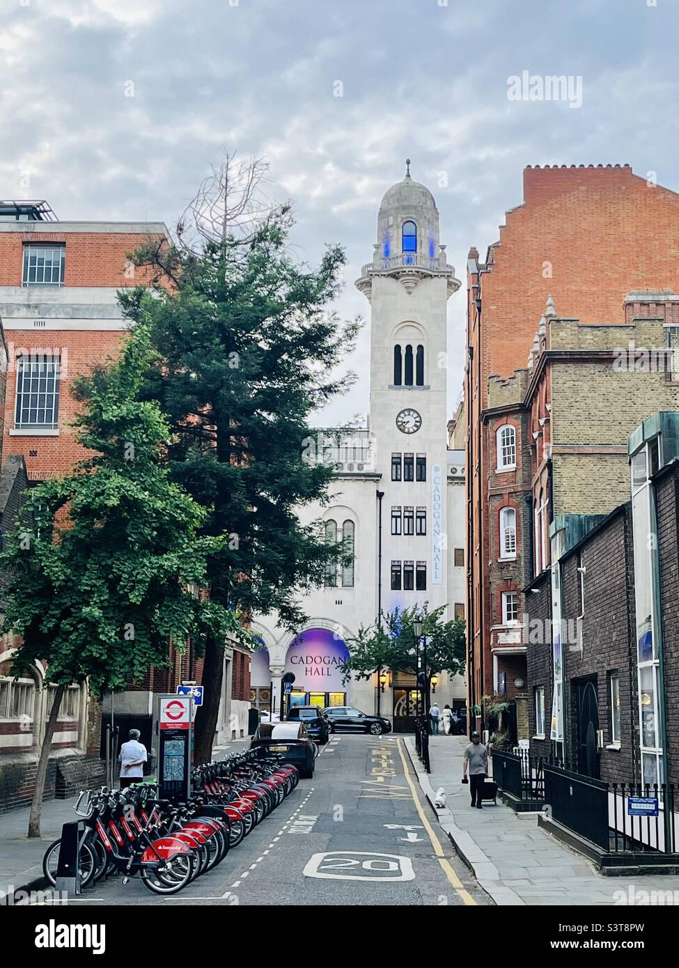 Cadogan Hall first opened in 1907 as a new Christian Science Church designed by Robert Fellowes Chisholm in Chelsea, London. Seen here on a June evening 2022 Stock Photo