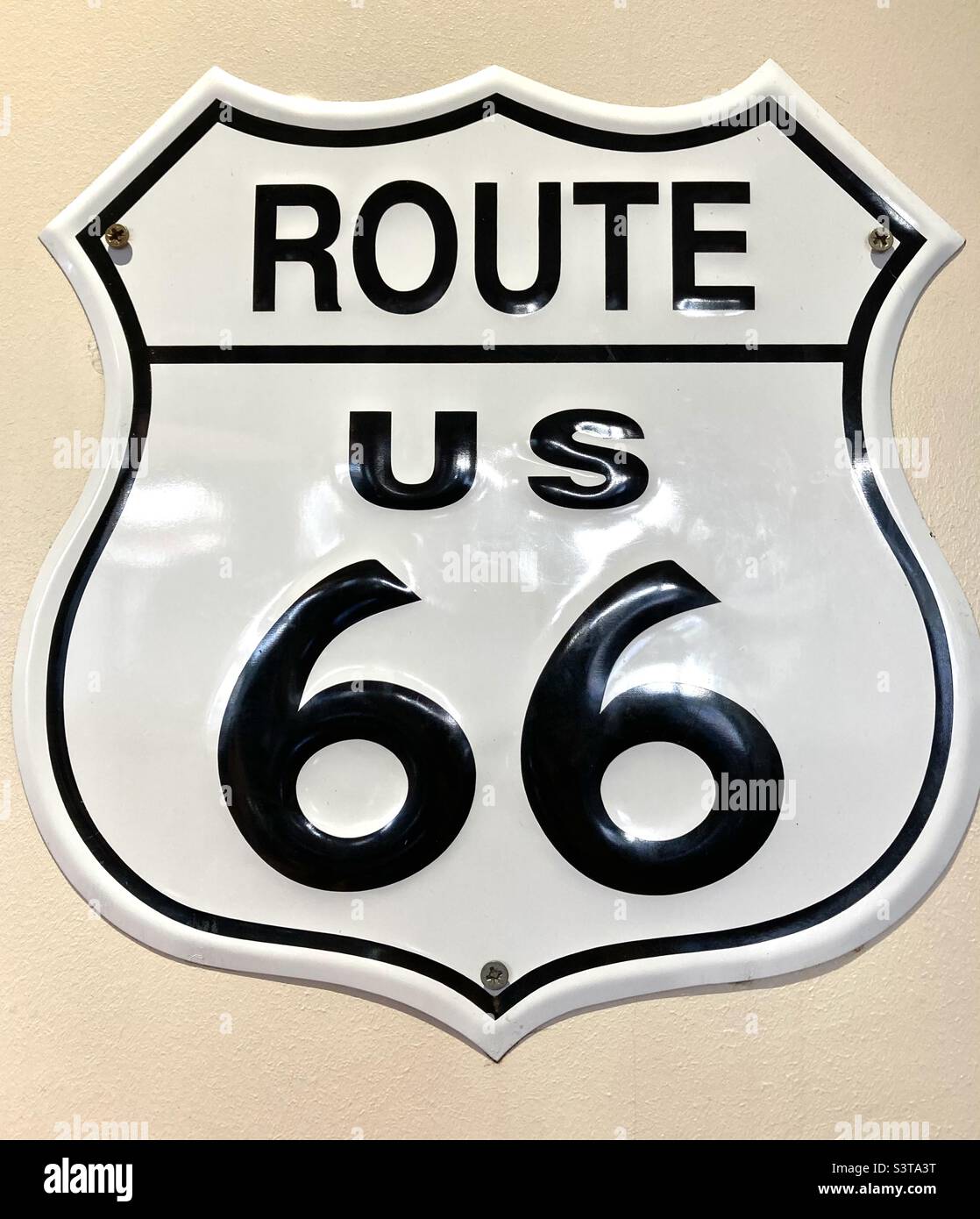 Route 66 sign Stock Photo