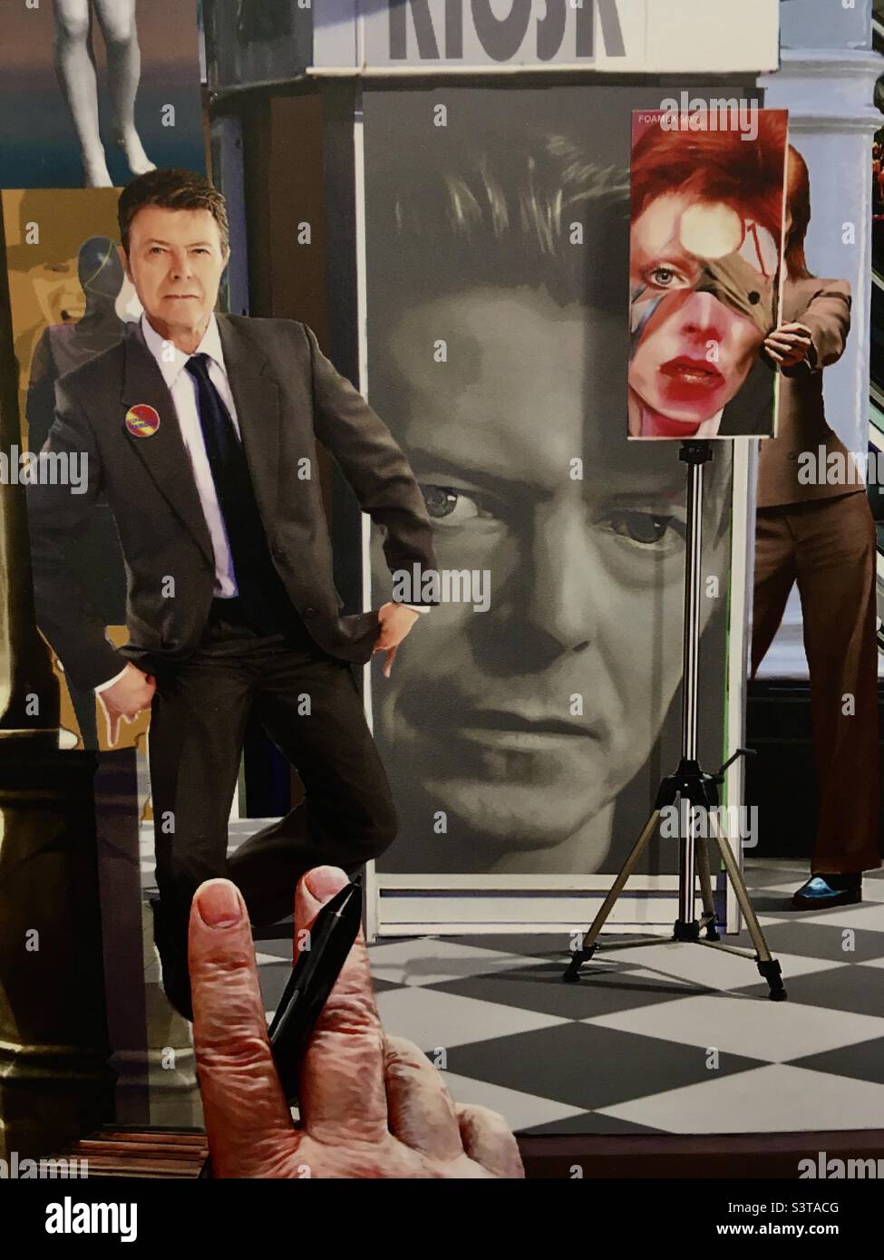Bowie Montage:From Gary Saunt’s Hull Mural Stock Photo