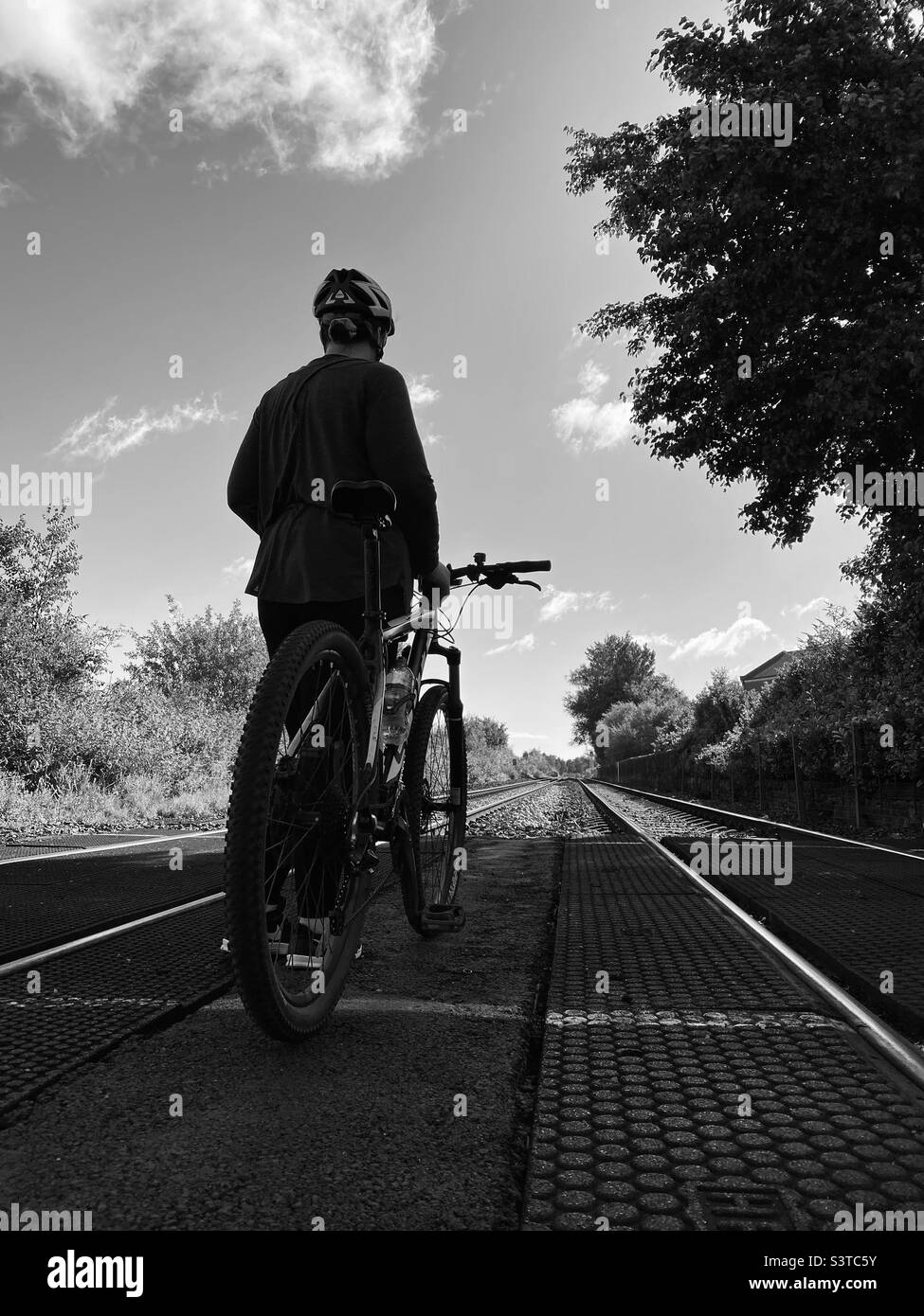 Cyclist railway hires stock photography and images Alamy