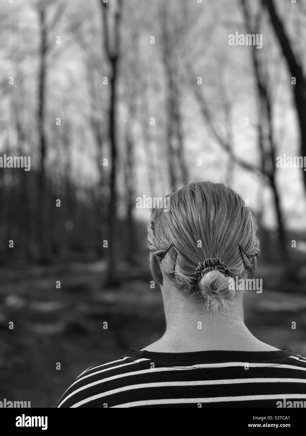 Braided hair rear view hi-res stock photography and images - Alamy