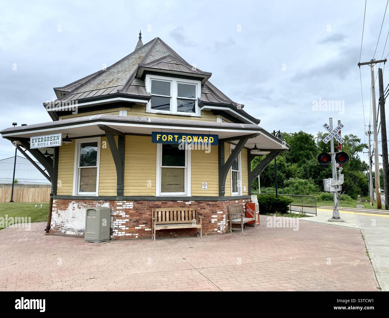 Fort Edward station is an intercity train station in Fort Edward, New York Stock Photo Alamy