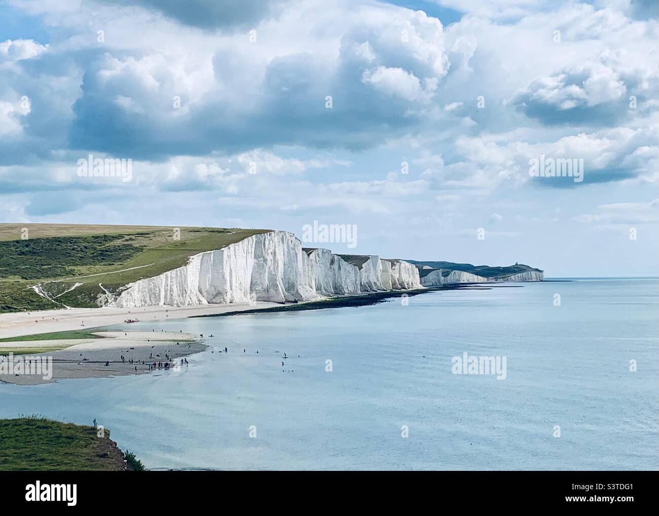 The Severn Sisters in all their glory - Smartphone Captured Stock Image