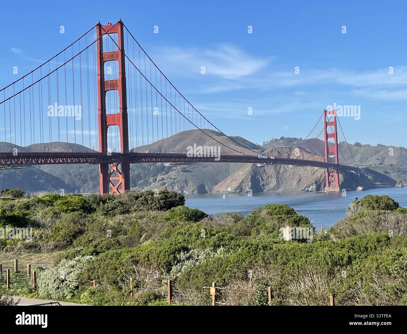 San Francisco California Golden Gate Bridge Stock Photo