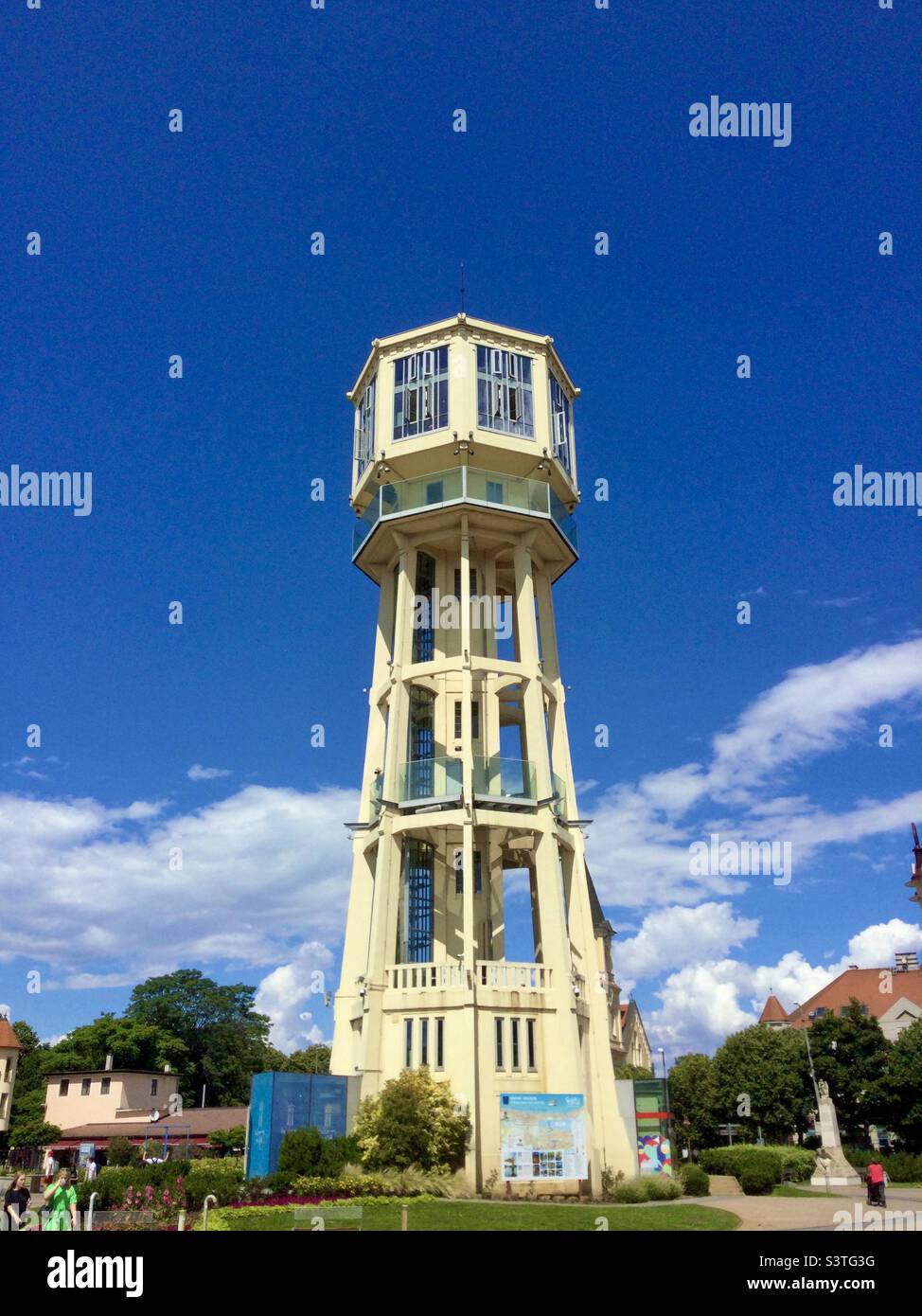 The tower, Siofok, Hungary Stock Photo
