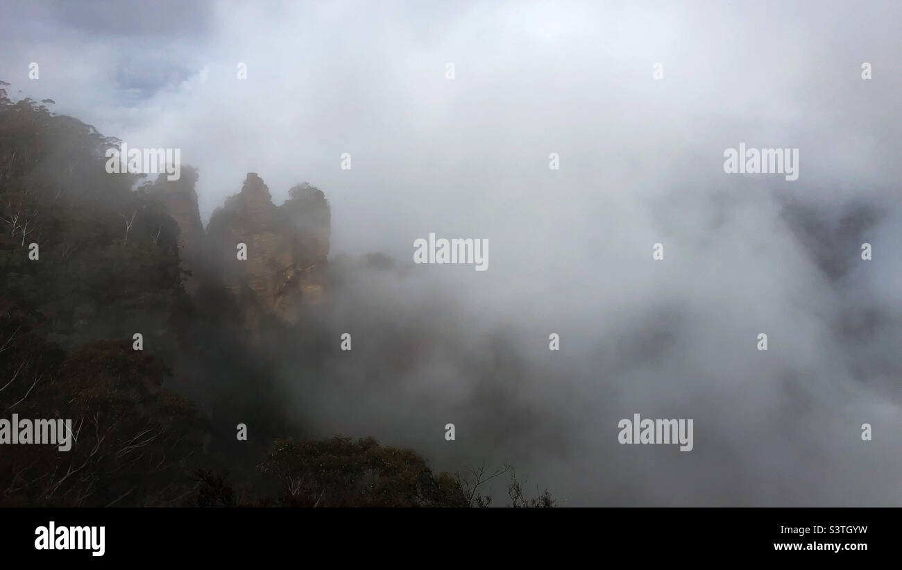 The Three Sisters - Smartphone Captured Stock Image