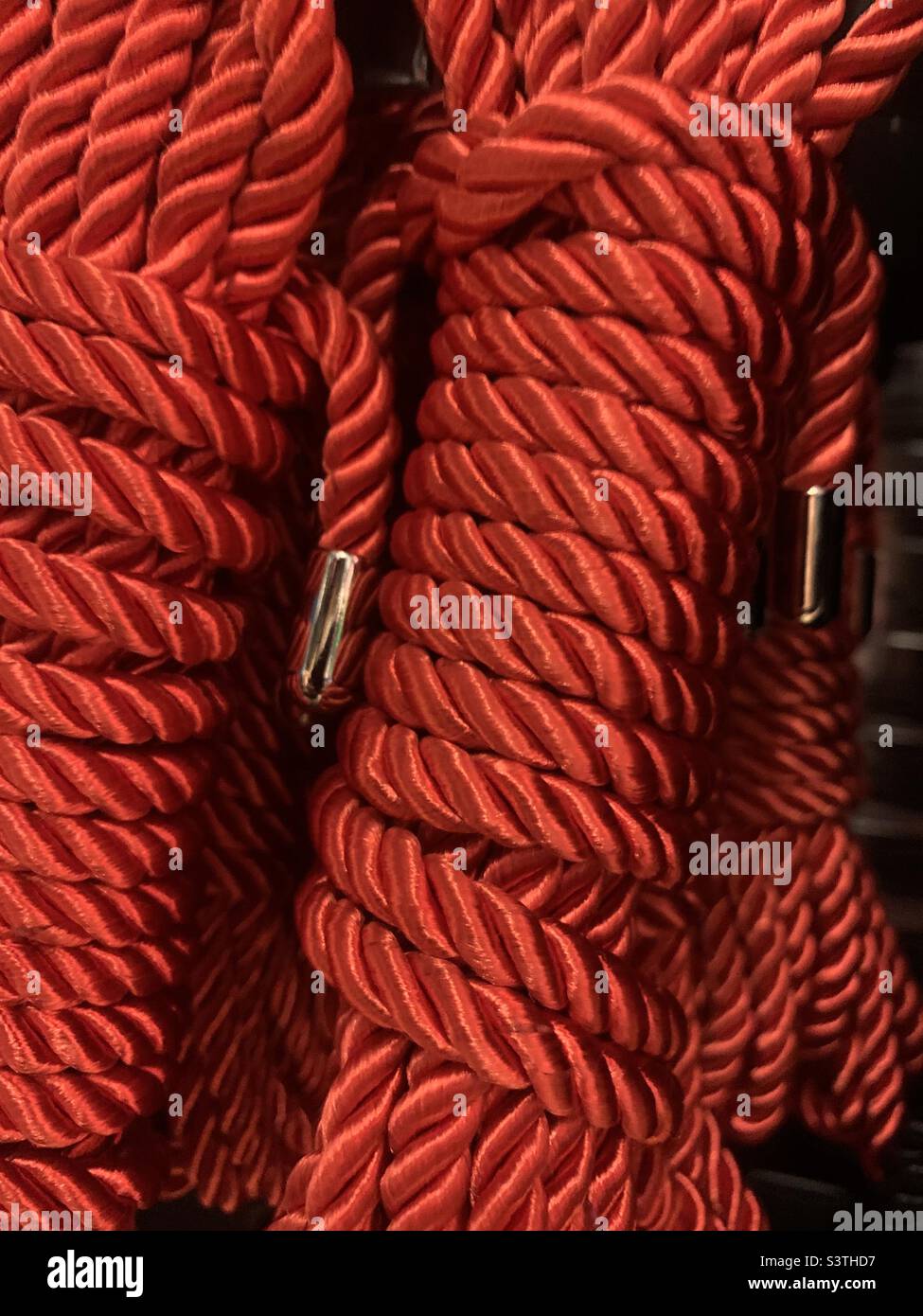 Red Rope Stock Photo