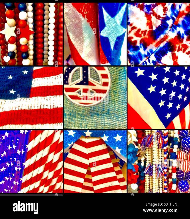 4th of July celebration background - Smartphone Captured Stock Image