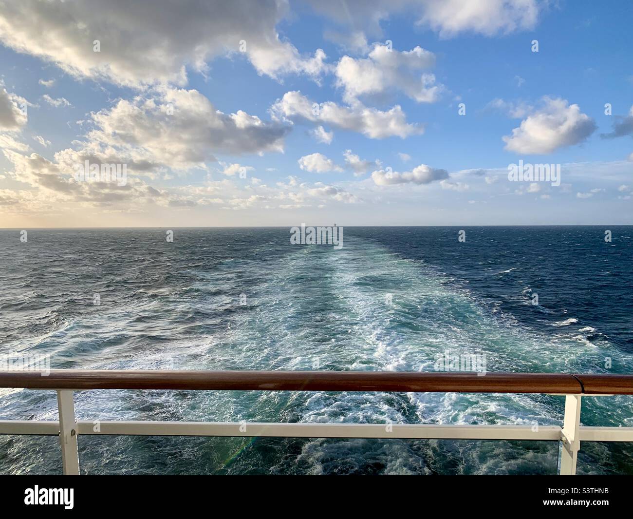 Aft view of a cruise ship Stock Photo Alamy