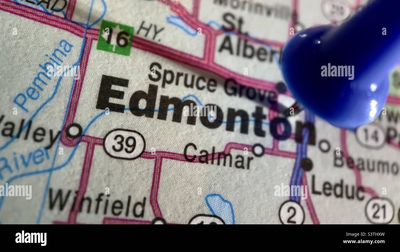 Map of edmonton hires stock photography and images Alamy
