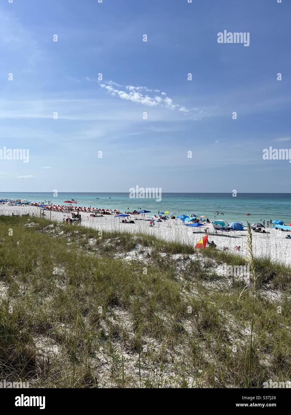 June 2022 shoreline view of Miramar Beach Florida USA Stock Photo