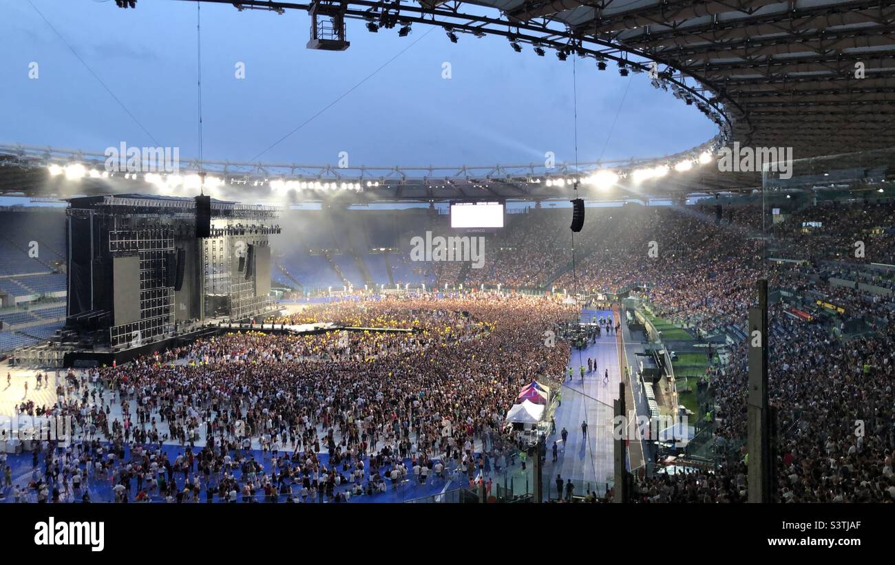 June 2022 - Before concerto at olympian stadium in Rome Stock Photo