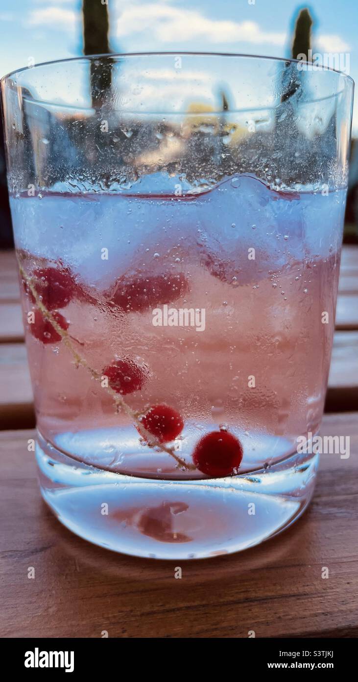 Gin Eiskalt Stock Photo