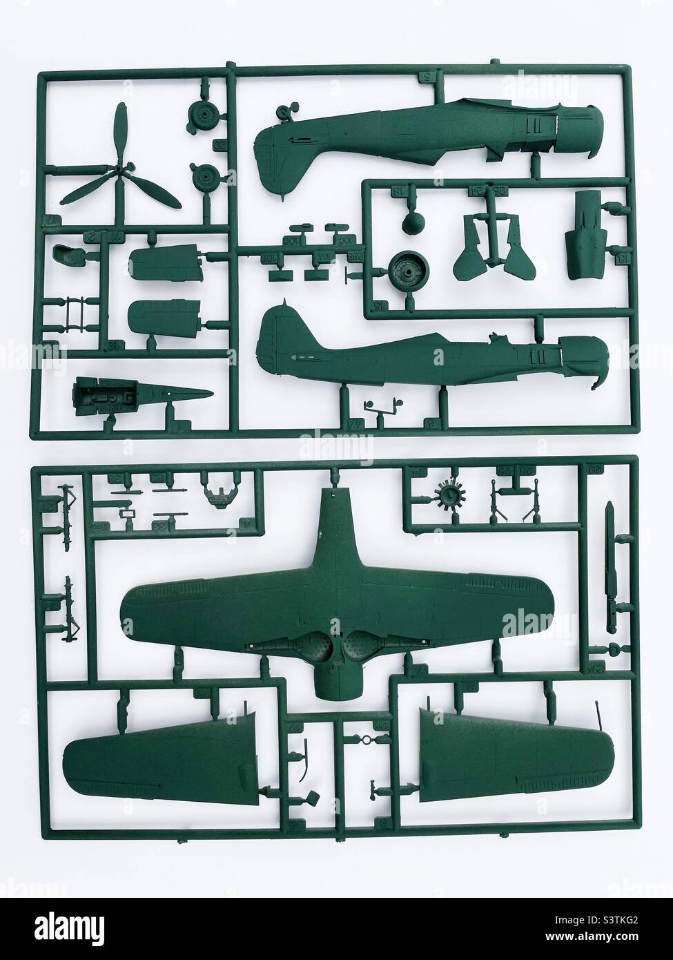 Revell Focker Wolf 190 1/72 scale plastic kit model aircraft - Smartphone Captured Stock Image