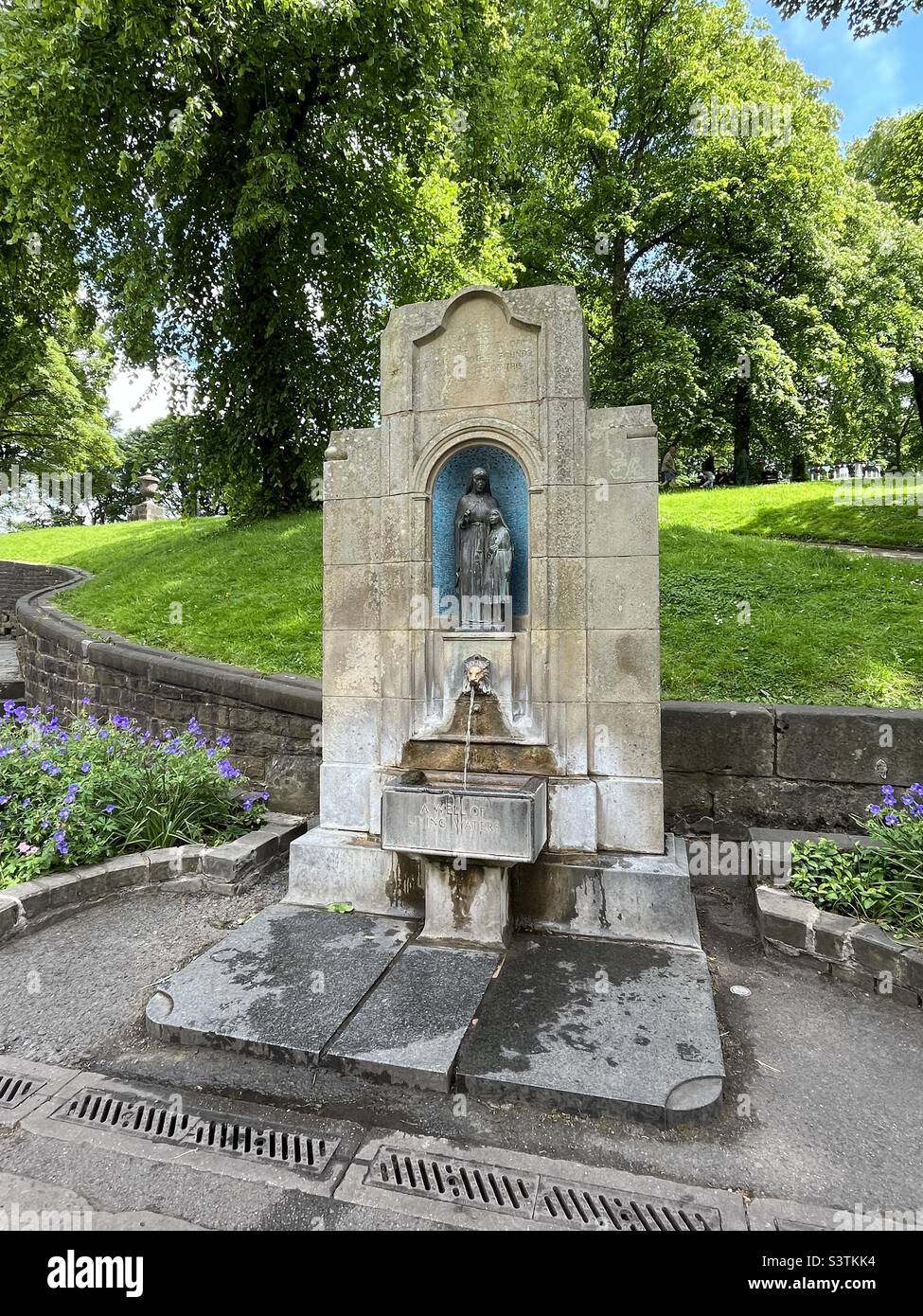 St Ann’s Well at the foot of The Slopes in Buxton supplying Natural ...