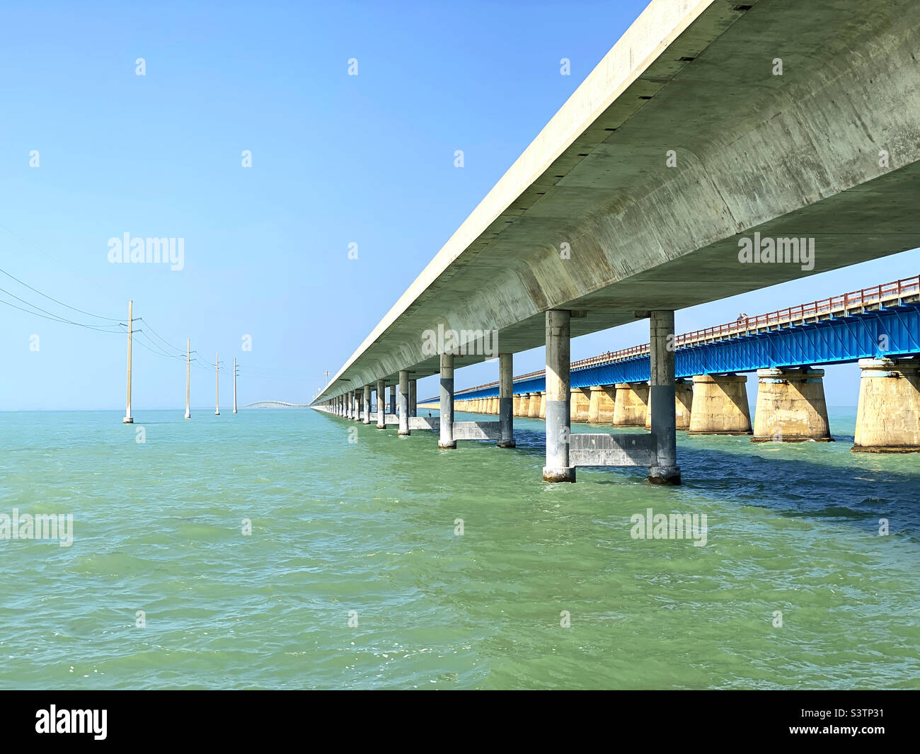 Seven Mile Bridge, Marathon, Florida Stock Photo