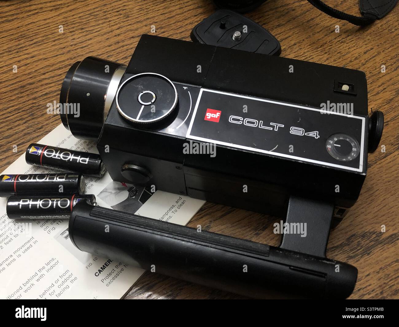A Gaf Colt 94 super 8mm camera. - Smartphone Captured Stock Image