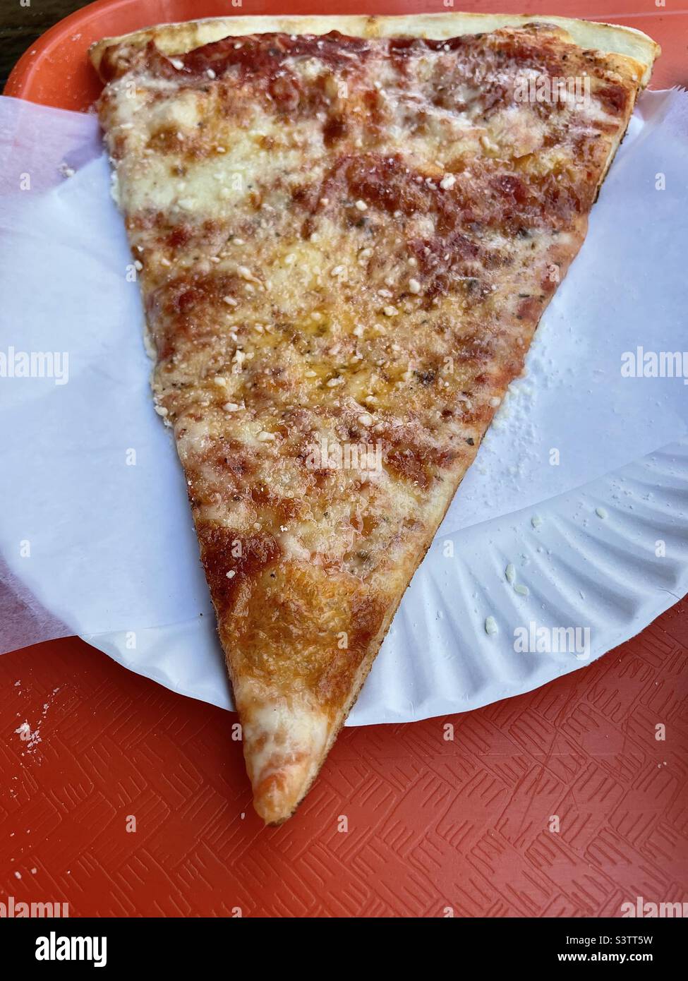 A slice of cheese pizza Stock Photo Alamy