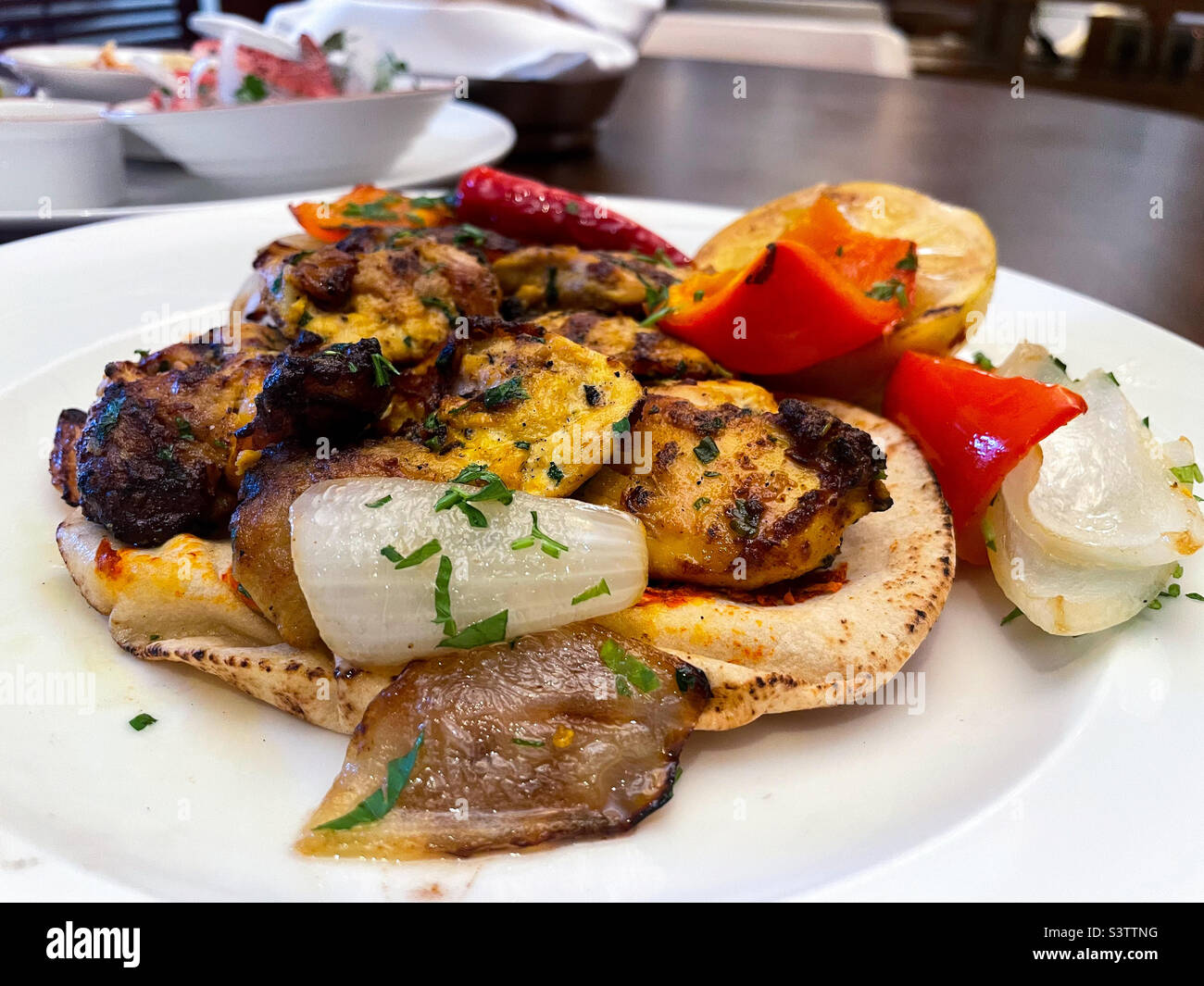 Arabic Chicken Kebab Stock Photo - Alamy