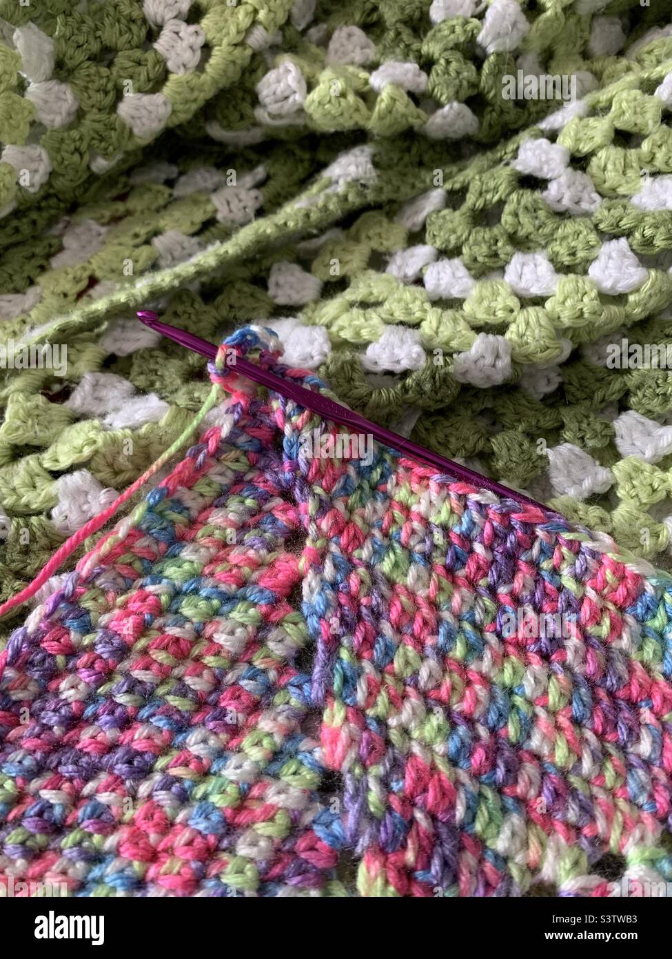 Caron Cloud Cakes Crochet Afghan - The Burgundy Basket