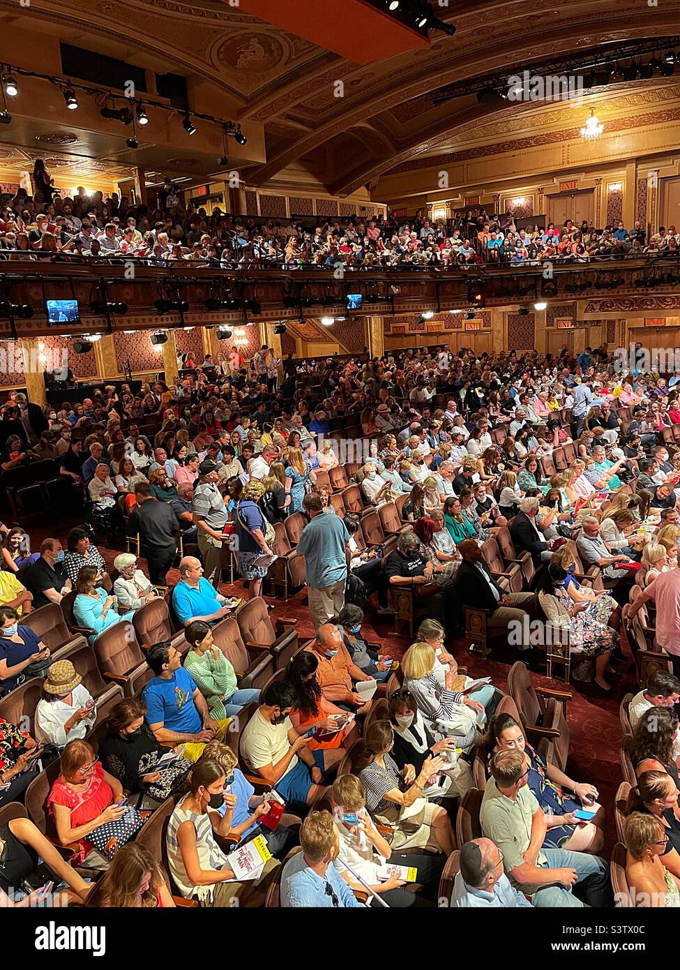 A full house at the Winter Garden Theatre, Times Square, 2022, New York