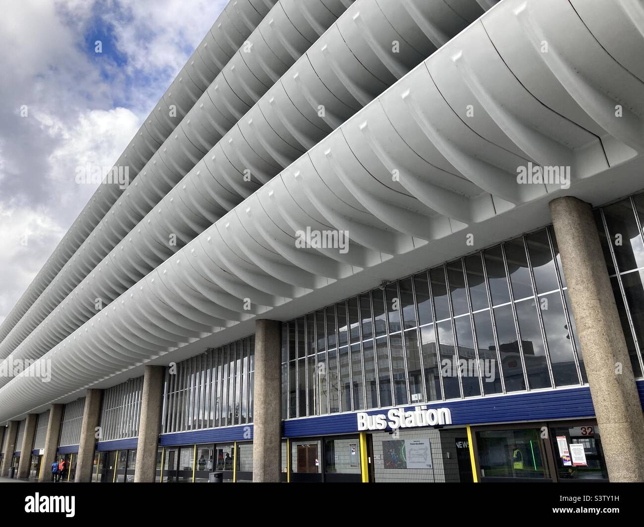 Preston Bus Station, a twentieth century, modernist masterpiece - Smartphone Captured Stock Image