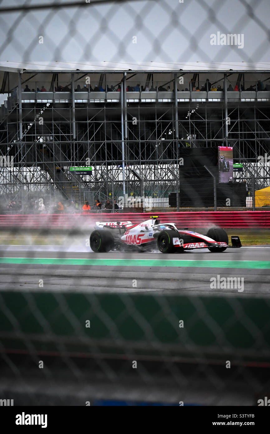 Mick Schumacher during qualifying at the British Grand Prix at ...