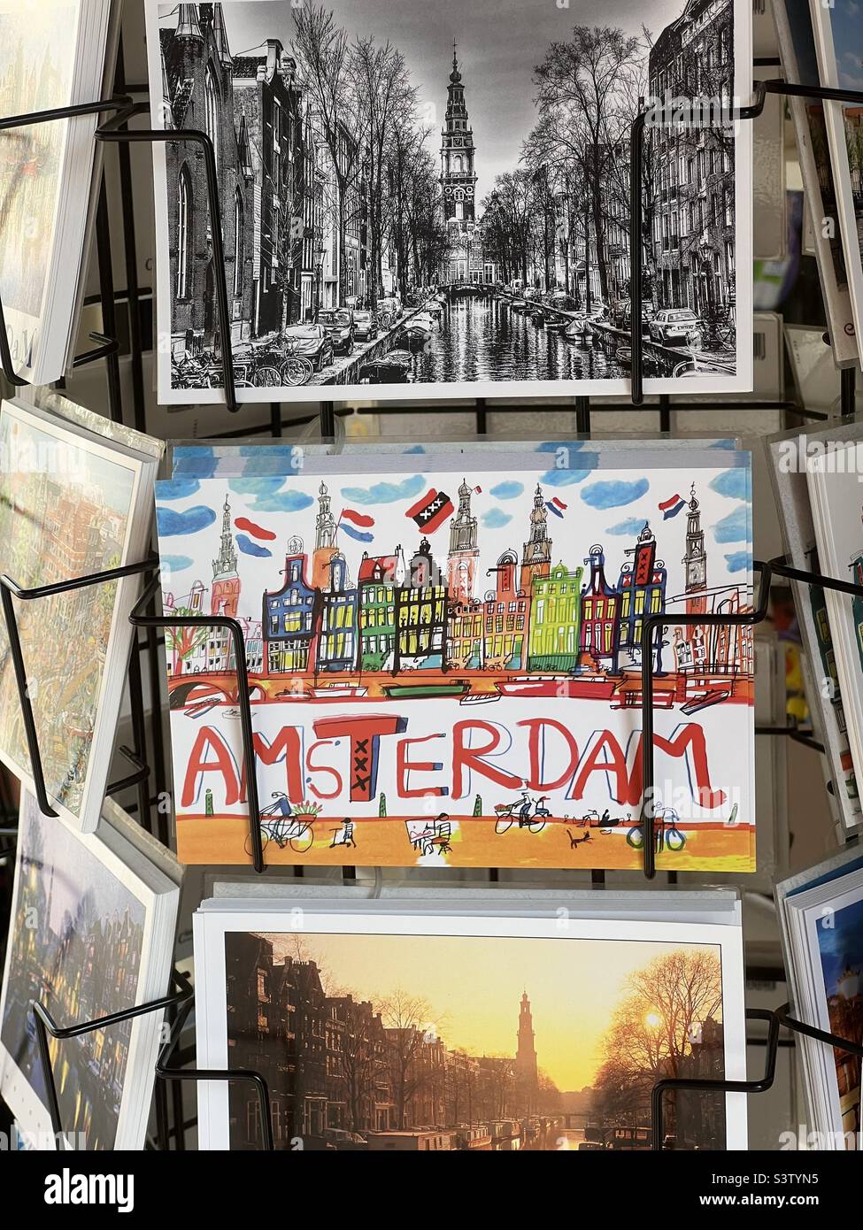 Greetings from Amsterdam Stock Photo