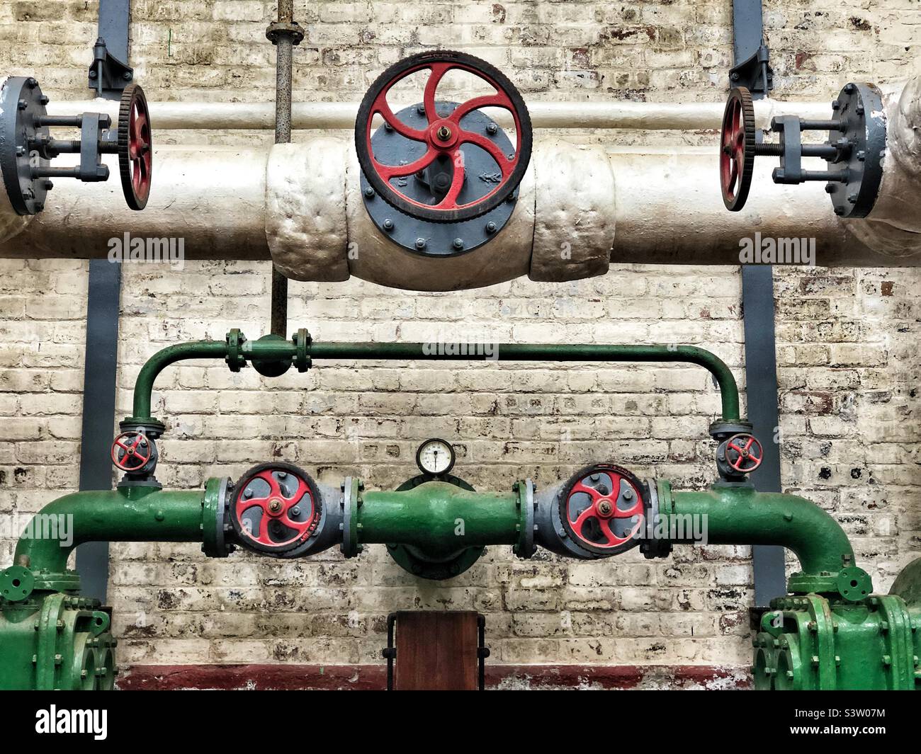Industrial pipes and valves Stock Photo Alamy