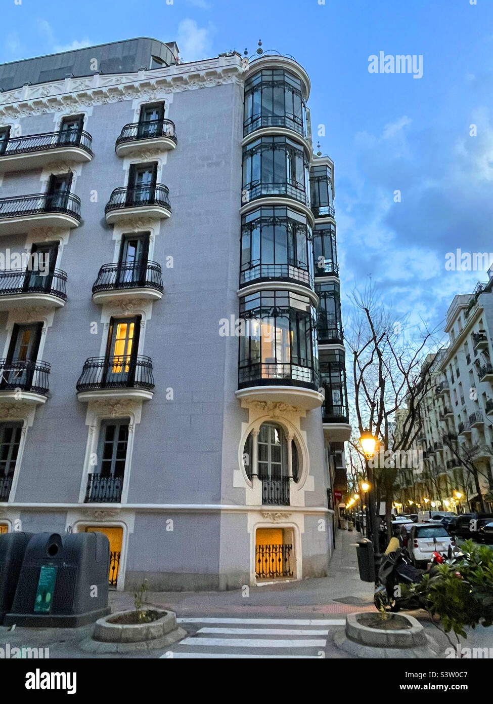 Art Nouveau building. Madrid, Spain. - Smartphone Captured Stock Image