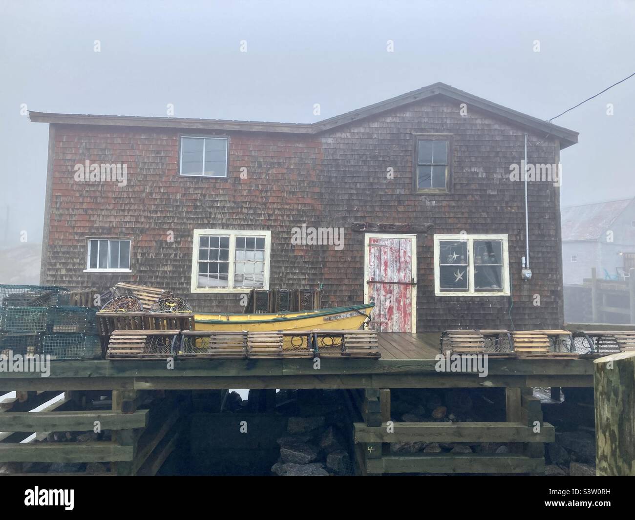 The Buoy Shop in Peggy’s Cove. - Smartphone Captured Stock Image