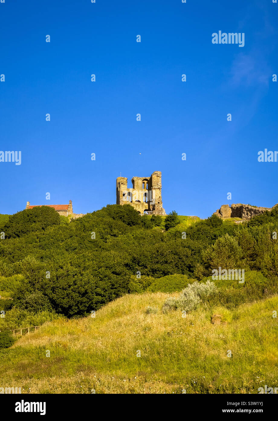 Scarborough Castle, North Yorkshire, UK. - Smartphone Captured Stock Image