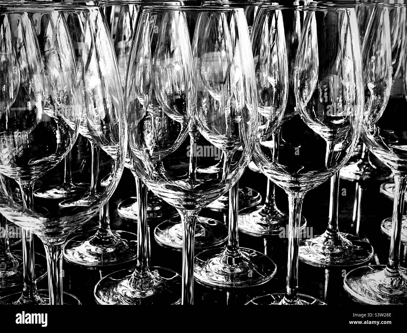 Wine glasses Stock Photo