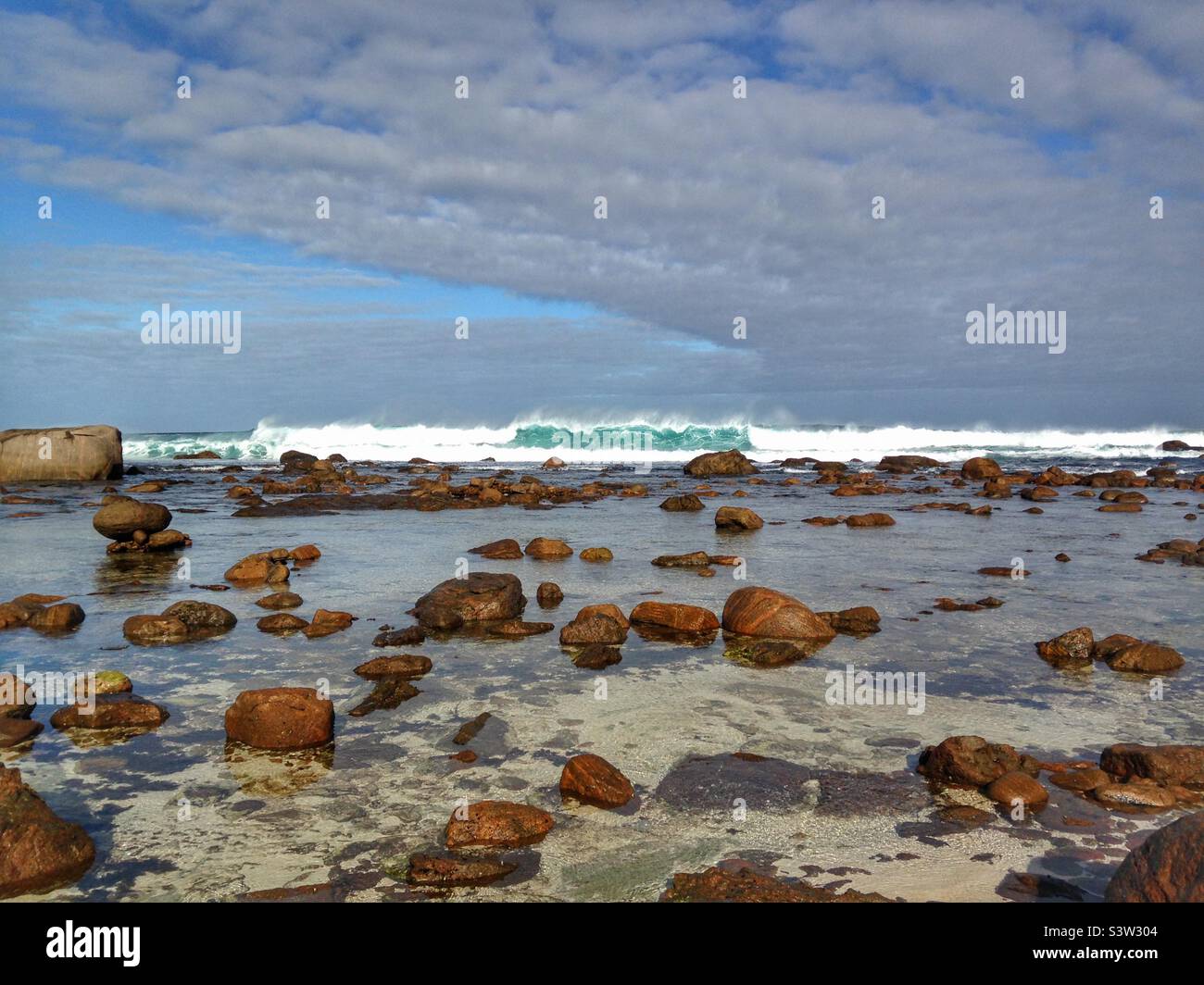 Rocky Beach - Smartphone Captured Stock Image