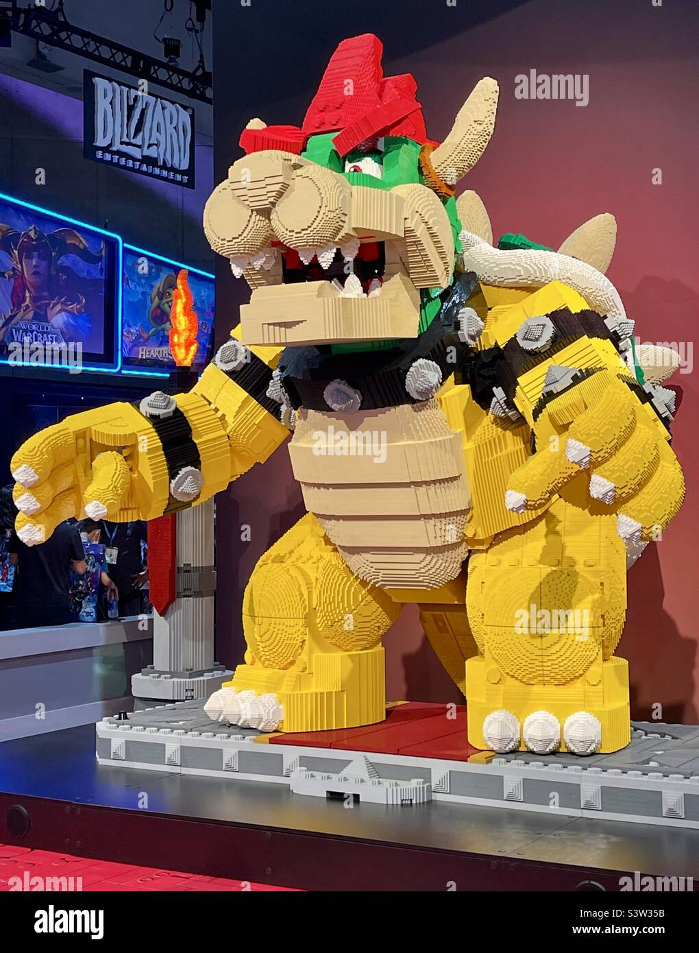 Lego display at Comic Con San Diego Convention preview night on July 20, 2022 in San Diego, CA. - Smartphone Captured Stock Image