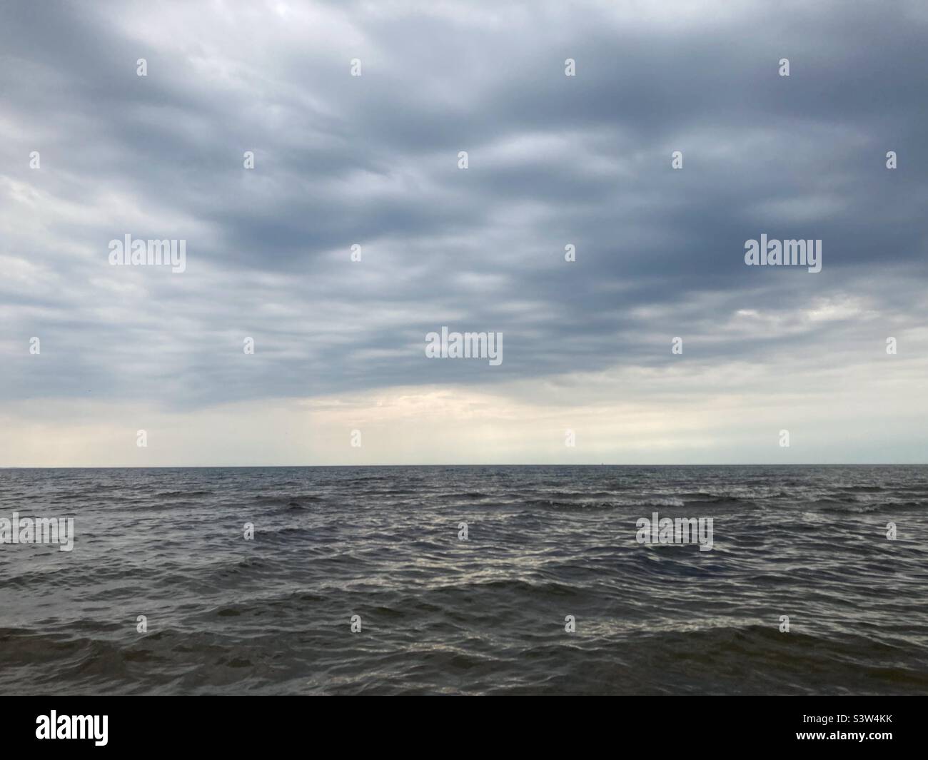 The baltic sea on a cloudy day - Smartphone Captured Stock Image