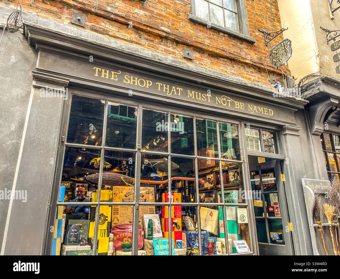 Harry Potter shop, shambles, york Stock Photo