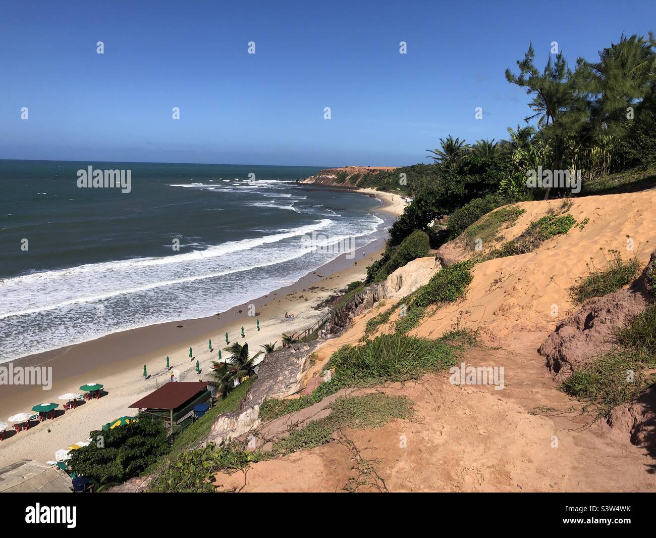 Rugged coastline in northern Brazil. Stock Photo