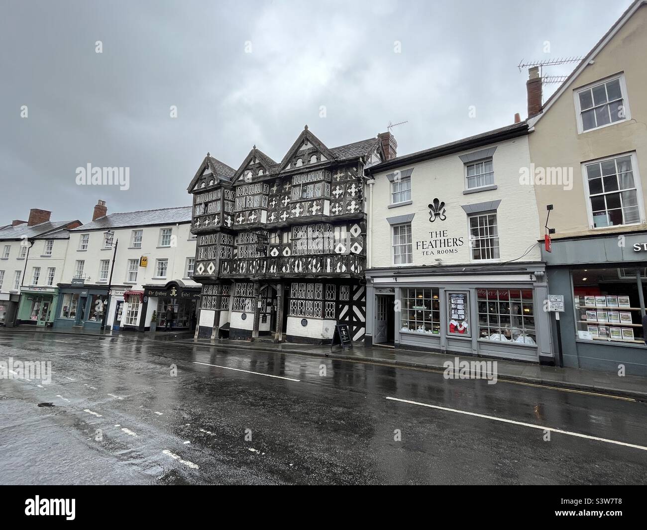 Market Town of Ludlow in Shropshire - Smartphone Captured Stock Image