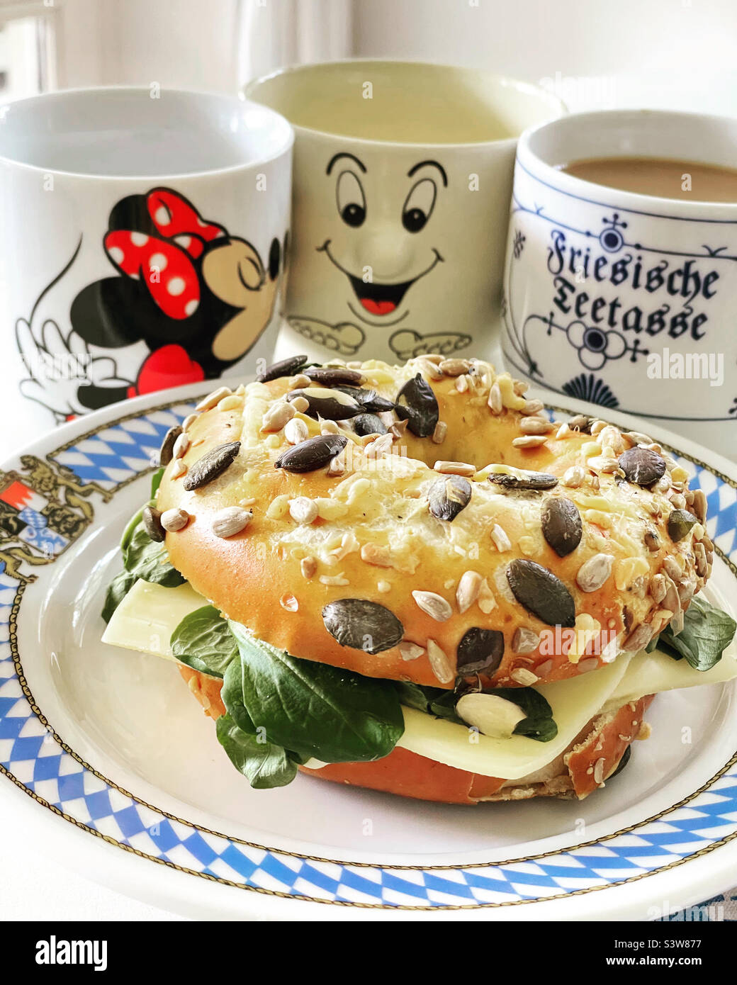 Drink and food. - Smartphone Captured Stock Image