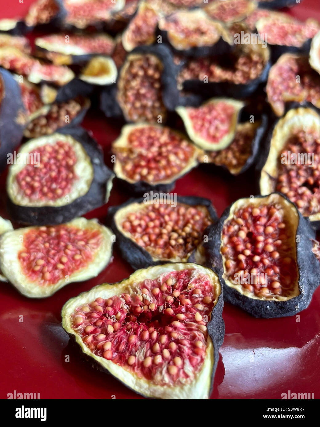 Dehydrated figs Stock Photo