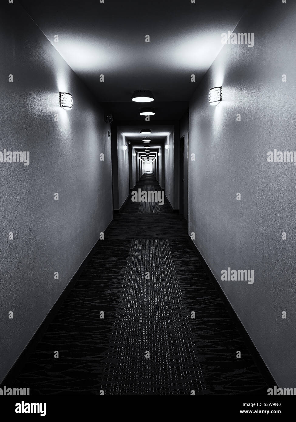 Dark hallway - Smartphone Captured Stock Image